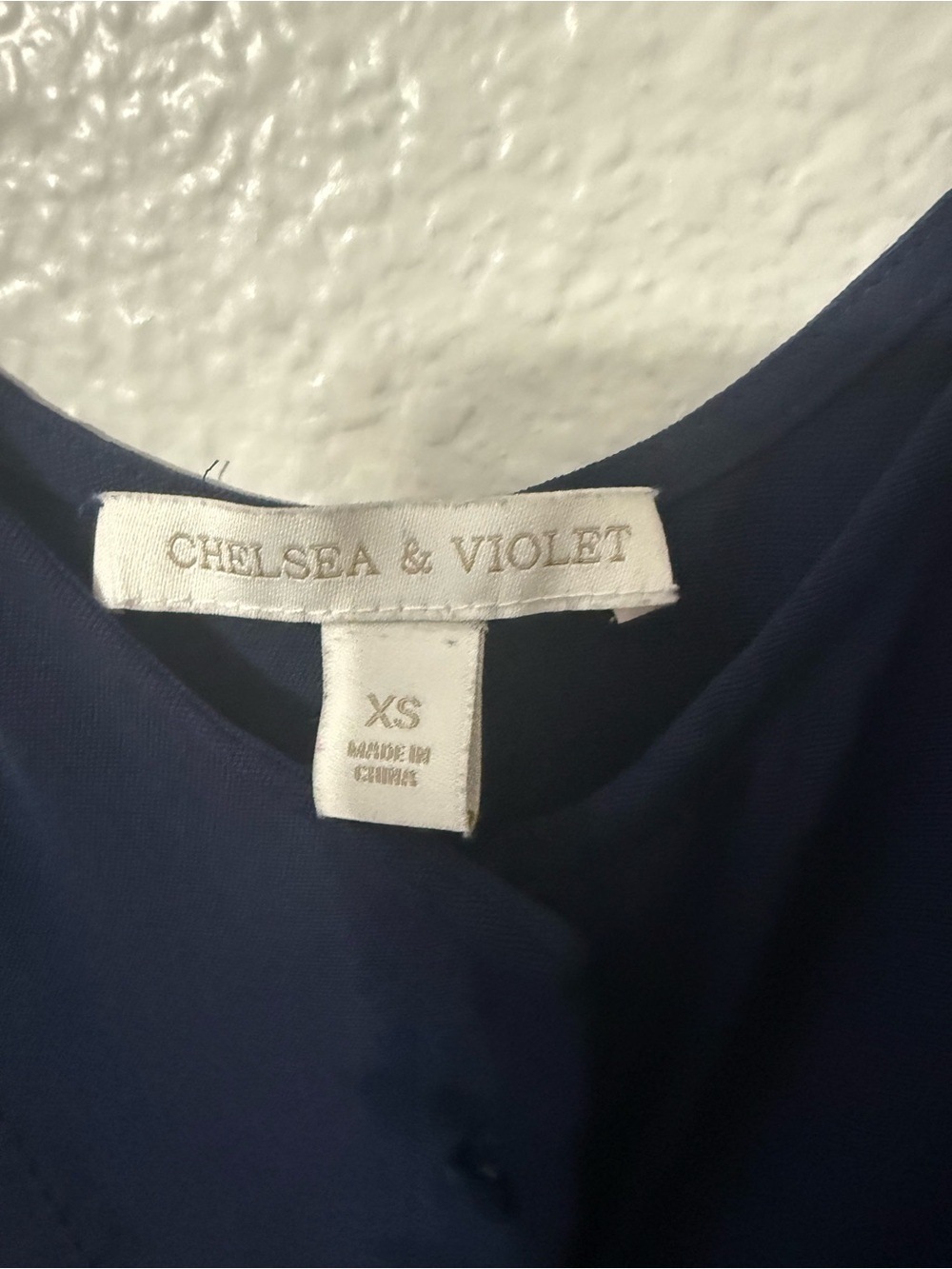 Chelsea & Violet Navy Sleeveless Jumpsuit - Picture 2 of 3